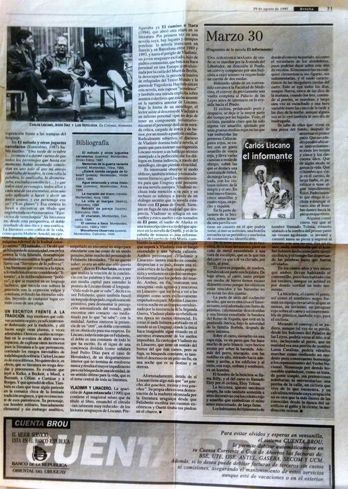 Journal « Brecha » (29-08-1997)